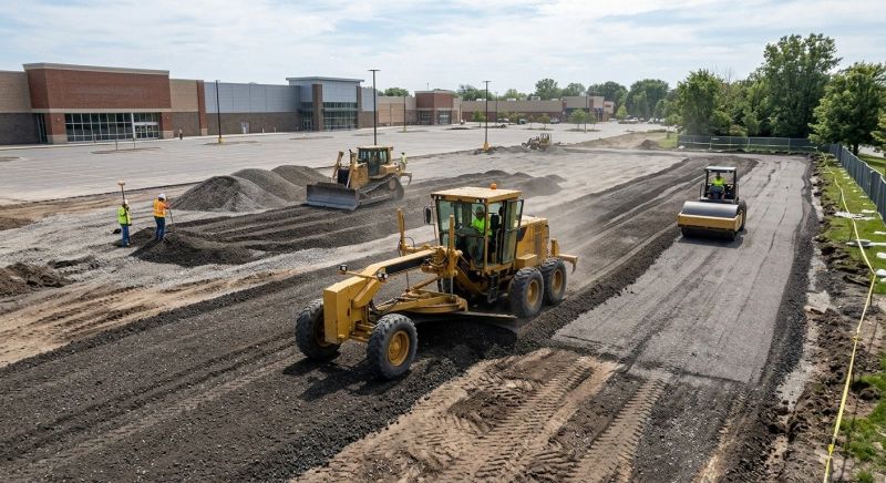 Parking Lot Leveling Service
